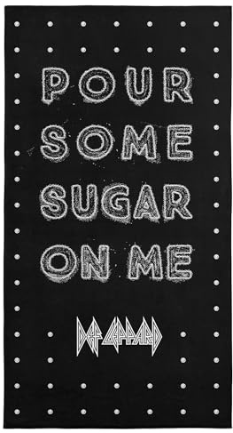 NORTHWEST Def Leppard Sugar Strandtuch, Rock and Roll Pool und Badetuch, weich und saugfähig, schnell trocknend, 76,2 x 152,4 cm