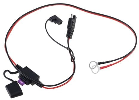 SAEs Connectors Rings Terminals Harness Battery Extension Cable 10A Fuses 2 Pin Quickly Disconnects Plugs For Motorcycles Car