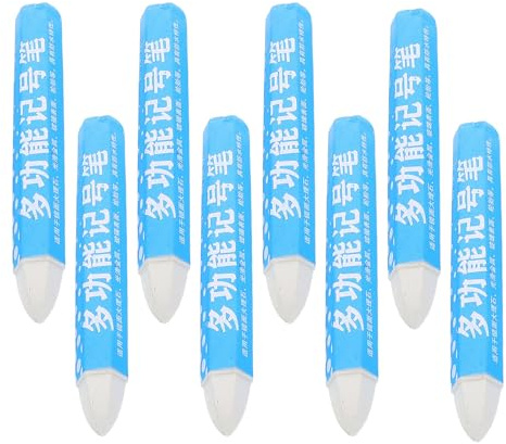 WHAMVOX 8pcs White Tire Marker Wax Chalk Pen for Lasting Car Tyre Marking