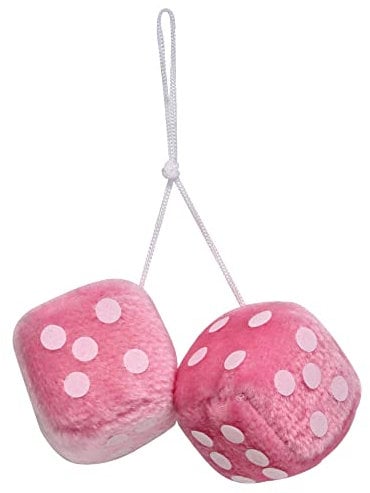 CARPOINT 0510085 Plüschwürfel Rosa, andere, Norme
