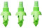 MEETOZ 3 piezas creativo pulverizador de zumo de limón, set de rociadores de cítricos verdes, extractor de exprimidor de lima para verduras, ensaladas, mariscos y utensilios de cocina de moda