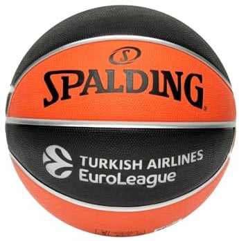 United Sports Unisex – Erwachsene Spalding Euroleague Varsity TF-150 Sz5 Ball, Black/Orange, 7