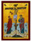 Die Kreuzigung-Ikone, Jesus Christus, Heiliges Kreuz, handgefertigt, griechisch-orthodoxe Ikone, byzantinische Kunst, Wandbehang, Holzschild, religiöses Geschenk, 7 x 10 cm/Thema 2