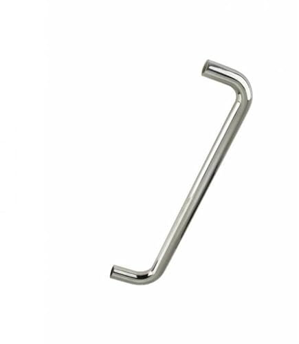 Zoo Hardware ZCSD300BP 19mm D Pull Handle - 300mm Centers - Grade 304 - Bolt Through Fixings Polished Stainless Steel