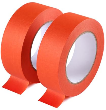 LUCKNIGHT Wide Masking Tape for Painting 38MMx50M, 2pcs Decorating Tape for Wall, Low Tack Painters Masking Tape for Decorative, Colour Coding, All Purpose Writable
