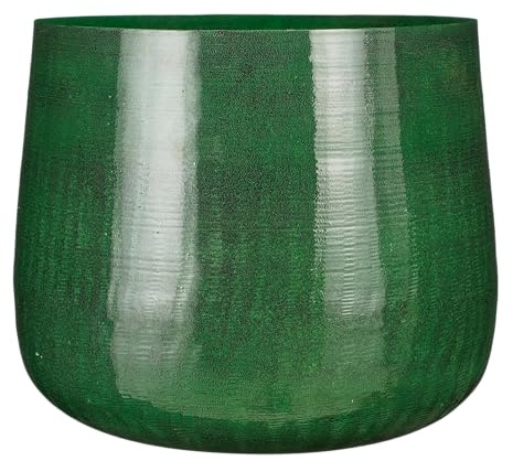 Mica Decorations Benson Blumentopf - 37x37x32 cm - Eisen - Dunkelgrün