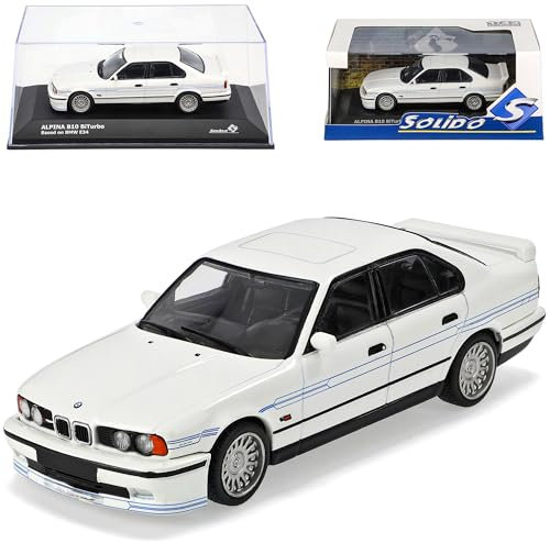 Generisch B*M*W 5er E34 Alpina B10 BiTurbo Limousine Weiss 1987-1996 1/43 Solido Modell Auto
