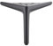 ETOPARS Remplacement de meubles pieds triangle en métal armoire vanité canapé chaise banc,pack de 2(Noir,20cm)