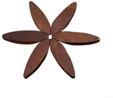 Entgoinggo Wooden Trivets Coasters, Wood Xmas Tree for LEAF Shaped Coaster, Foldable Kitchen Mat for Hot Pot and Pan, Anti Scald Table Mat for Kitchen Accessories