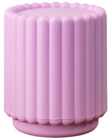 LOVIVER 15x10.7CM Mini Table Trash Can Press to Open Desktop Trash Can, Tea Bag Bin, Tabletop Garbage Can Mini Bin with Lid for Kitchen & Bedroom Accessory Versatile Lightweight Design, Purple