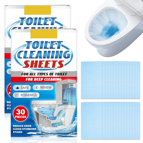 Toilettenreiniger 60 Stück, 2er Pack Wc Reiniger Tabs Extra Stark, Starke Reinigungskraft Toiletten Reiniger Extra Stark, Schnell Löslich, Für Dauerhaft Frische Sauberkeit