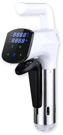 Sous Vide Kocher Tauchzirkulator 1100W WiFi Touchscreen Edelstahl zum Kochen von Steak Huhn Fisch Eier Gemüse