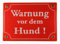 Wetterfestes Emaille Schild Warnung vor dem Hund 17x12 cm wetterfest und lichtecht Emailleschild