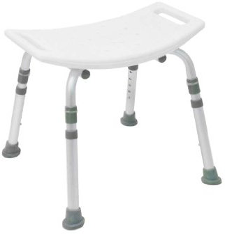 Drive Medical ohne Rückenlehne, Duschstuhl Duro KD, weiß