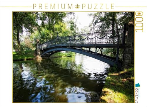 CALVENDO Puzzle Mirow - Brücke zur Liebesinsel | 1000 Teile Lege-Größe 64 x 48 cm Foto-Puzzle für glückliche Stunden