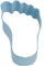CRAFTY CAPERS K1293/B/CRP Ausstechform mit Baby-Fußabdruck, Blau, 1 Stück