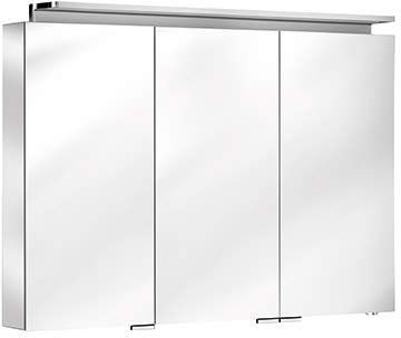 Armoire de Toilette Keuco Royal L1 13604, 3 Portes tournantes, 1000mm, 2 tiroirs intérieurs - 13604171302