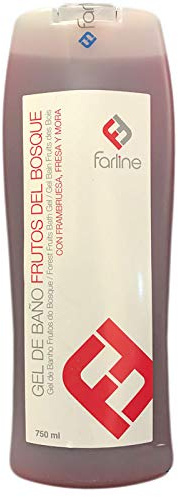 GEL DE BAÃ‘O FRUTOS DEL BOSQUE FARLINE 750ML CON FRANBUESA Y MORA