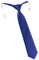 TigerTie Designer Security Sicherheits Krawatte in dunkles royalblau einfarbig Uni - vorgebunden mit Gummizug in weiß