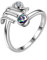Aurora Tears Jungfrau Ring Zodiac verstellbare Ringe 925 Sterling Splitter Mystic Rainbow Topaz Konstellation offener Ring Horoskop Schmuck Geschenk für Frauen und Mädchen DR0087C