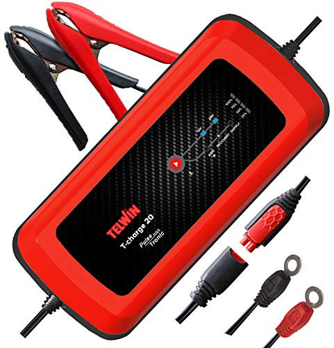 Telwin 807594 T-Charge 20 Elektronisches multifunktionelles Batterielade- und Erhaltungsladegerät