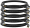 HB-DIGITAL Lot de 5 câbles réseau LAN CAT.6 de 10 m – Vitesse de transfert jusqu'à 1 Gbit/s – Fiche RJ45 25 cm Cat 6 Noir Cuivre Professionnel S/FTP Cat6 Ethernet Cable Patchcable Switch Router Modem
