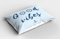 ABAKUHAUS Good Vibes Kissenbezug, Nautische Maritime, Dekorativer Standard King Size Gedruckter Kissenbezug, 80 x 40 cm, Nachtblau Babyblau