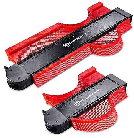 Powerbuilt Konturenlehre Set 2 Stück - 240353 rot