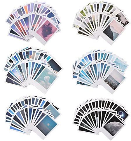 WANDIC 180 Blatt Landschaftsaufkleber, natürliche Scrapbook-Aufkleber, dekoratives Klebeaufkleber-Set für DIY Handwerk Journal Planer Notizbuch Supplies