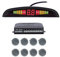 Einparkhilfe Rückfahrhilfe,MoreChioce 8 Sensoren Auto Rückfahr Park Kit Einparkhilfe Rückfahrsystem Einparkhilfe Parksensoren Rückfahrwarner Audio Buzzer Alarm Kit mit LED Display,Grau