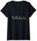 Damen Vodkahontas Gin Whiskey Schnaps Trinken Saufen T-Shirt mit V-Ausschnitt