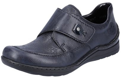 Rieker Femme 48951 Mocassin, Bleu, 37 EU