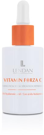 LENDAN Vitamin C und Hyaluronsäure, Vitamin Forza C, Serum, 30 ml, Antioxidationswirkung, regeneriert und hellt, Anti-Falten, für Damen und Herren, straffere und hydratisierte Haut