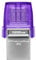 Kingston DataTraveler microDuo 3C Unidad Flash USB128GB USBGen 3 Type-C y Type-A - DTDUO3CG3/128GB, Morado