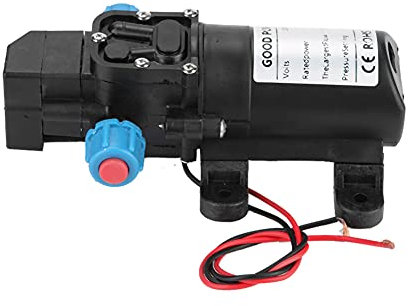 12V 60W Micro Electric Diaphragm Water Pump, Water Pump 5L/Min Micro Diaphragm Pump for Caravan Camping Boat
