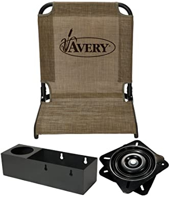 Avery Outdoors Quick-Set Swiveling Boat Seat with Utility Tray