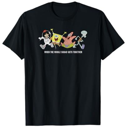 Spongebob Squarepants Whole Squad Meme T-Shirt