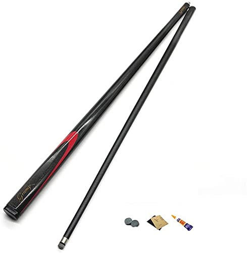 Taco para Piscina Tacos De Billar De Fibra De Carbono De 57 Pulgadas For Jugadores De Billar, Taco De Billar De Billar Artesanal Articulado De 1/2 Pulgadas, Palos De Piscina De Cabeza Pequeña De 9,5mm