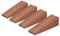 Fermaporta in Legno, 4 Pezzi Fermaporta in Legno di Faggio Massiccio Cunei Antiscivolo Fermaporta di Sicurezza per Casa, Ufficio, Bagno, Porta del Balcone, Camera dei Bambini