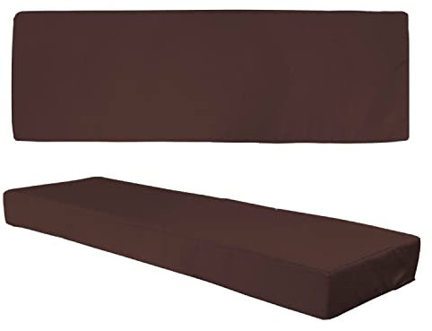 MyVorrei 2 Kissen für Rückenlehne und Sitz für Sessel für den Außenbereich, Nautisch und Garten, 40 x 120 cm, Dicke 10 cm, abnehmbarer Bezug mit Reißverschluss, Bezug 100 % Polyester