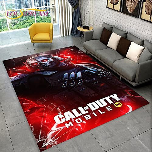 YZGAH Cod, Call of Duty Spiel, Gamer Bereich Teppich, Teppich Teppich Für Wohnzimmer Schlafzimmer Sofa Fußmatte Dekoration, Kid Play rutschfeste Bodenmatte 3D P3840 160X230Cm