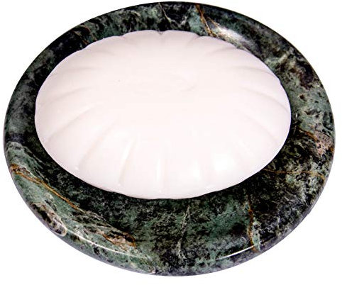 Porte-savon en marbre vert – Porte-vaisselle en marbre poli et brillant – Accessoire de salle de bain magnifiquement conçu – par CraftsOfEgypt
