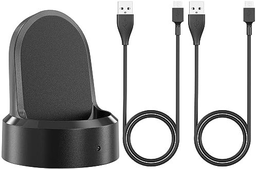 Wanme Chargeur Compatible avec Samsung Gear S3/Gear Sport/Gear S2, Câble de Chargement USB Remplacement pour Samsung Gear S3 (2 Pièces)