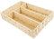 Alipis Organizador De Cajones Para Cubiertos Bandeja Organizadora De Utensilios Tejida Con Cuerda Con 4 Secciones Soporte Rectangular Para Almacenamiento De Cubiertos Cesto Decorativo