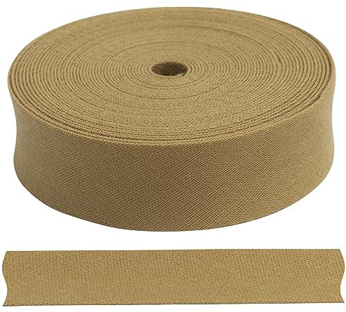 AERZETIX - C68025 - Dekoratives Schrägband 4.5 Meter x 18 mm - Farbe braun - aus Polyester/Baumwolle