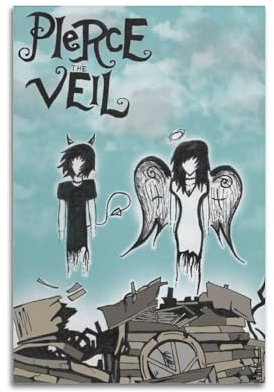 Pierce The Veil (8) Poster, dekoratives Gemälde, Leinwand-Wandposter und Kunstdruck, modernes Familienschlafzimmer-Dekor-Poster, 20 x 30 cm