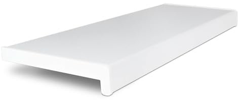 HausFux Fensterbank innen Kunststoff | PVC nach Maß inkl. Seitenabschlüsse (Weiß, T x L | 30 x 120 cm)