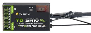 FrSky 2,4 GHz 900 MHz TDSR10 Empfänger