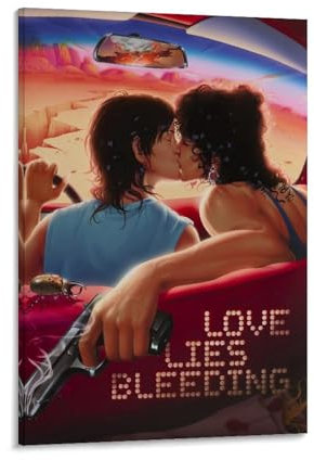 Poster Love Lies Bleeding, dekoratives Gemälde, Leinwand, Wandposter für Raumdekoration, ästhetische Sportlandschaft, Büro, Raumdekoration, Geschenk, 60 x 90 cm, Rahmenstil