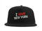 Lauthings I Love New York City USA Snapback Cap bestickt Fullcap Herren Mütze schwarz, Schwarz , Einheitsgröße